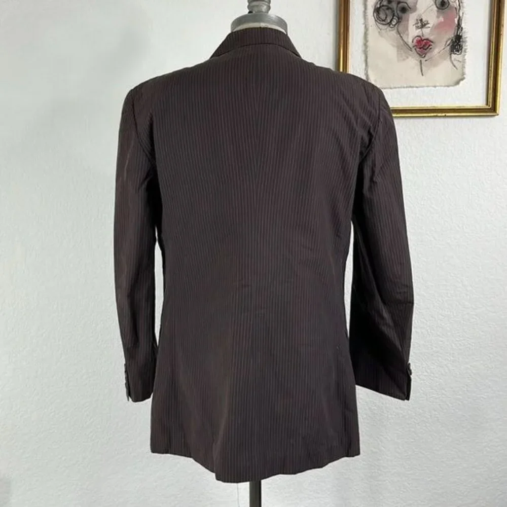 Issey Miyake Men Striped 2006 Cotton Blazer